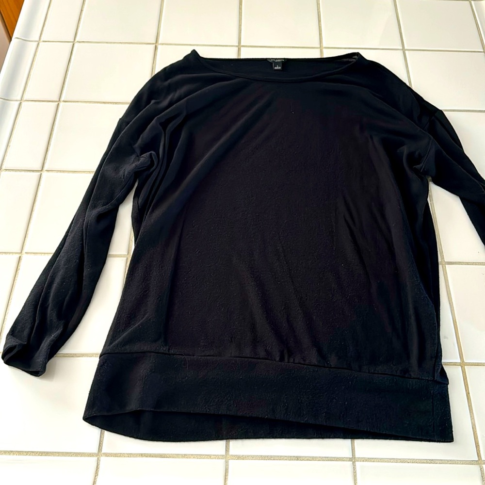 Ann Taylor lightweight long sleeve sweater black L